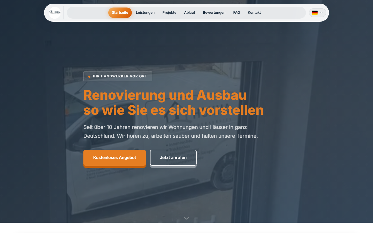 Homepage of Hoxha Handwerk